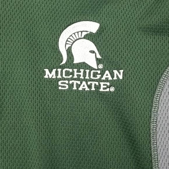 Knights Apparel Michigan State University MSU Medium 1/4 Zip  Pullover - Picture 6 of 6